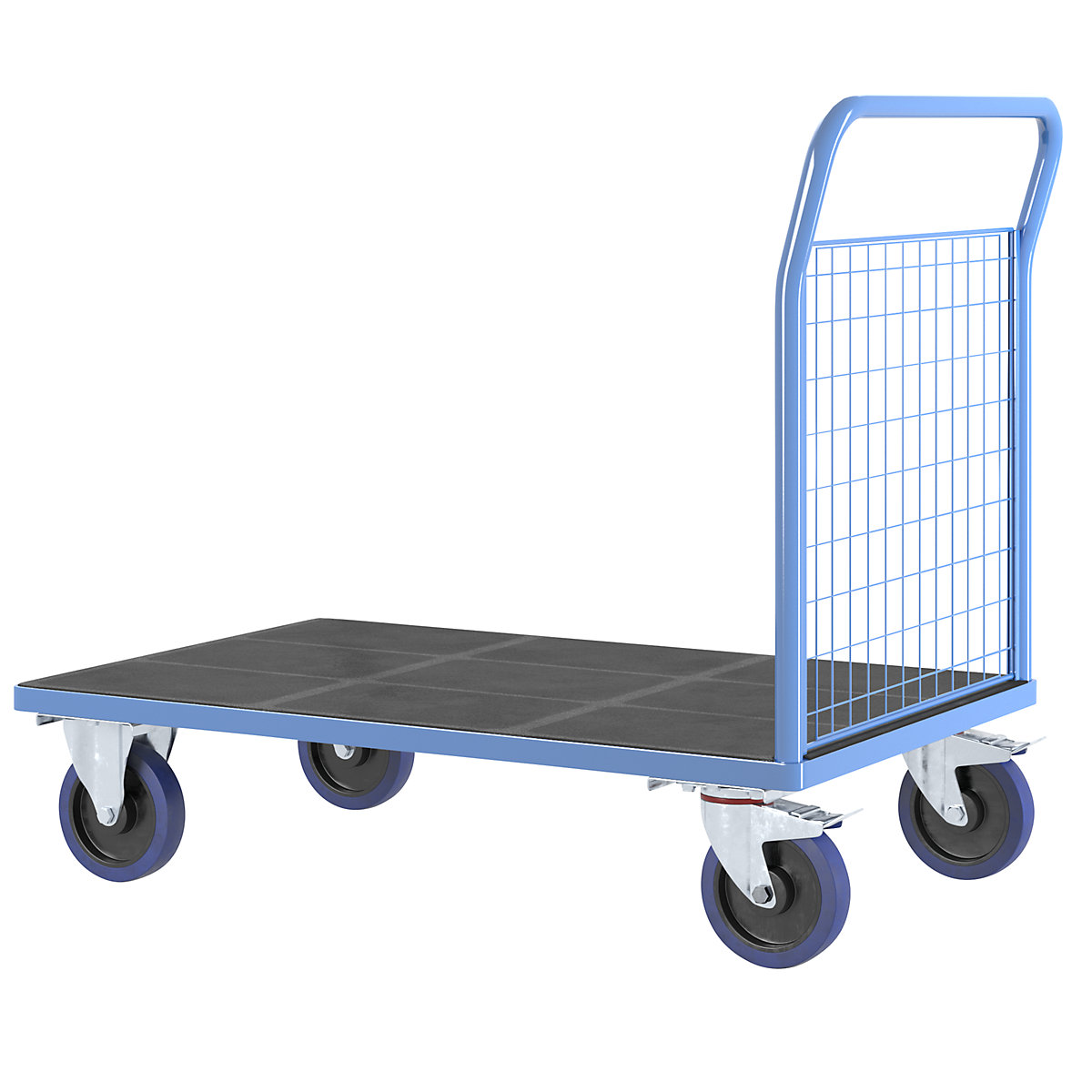 Wózek platformowy ze ściankami kratowymi – eurokraft pro (Zdjęcie produktu 5)-4