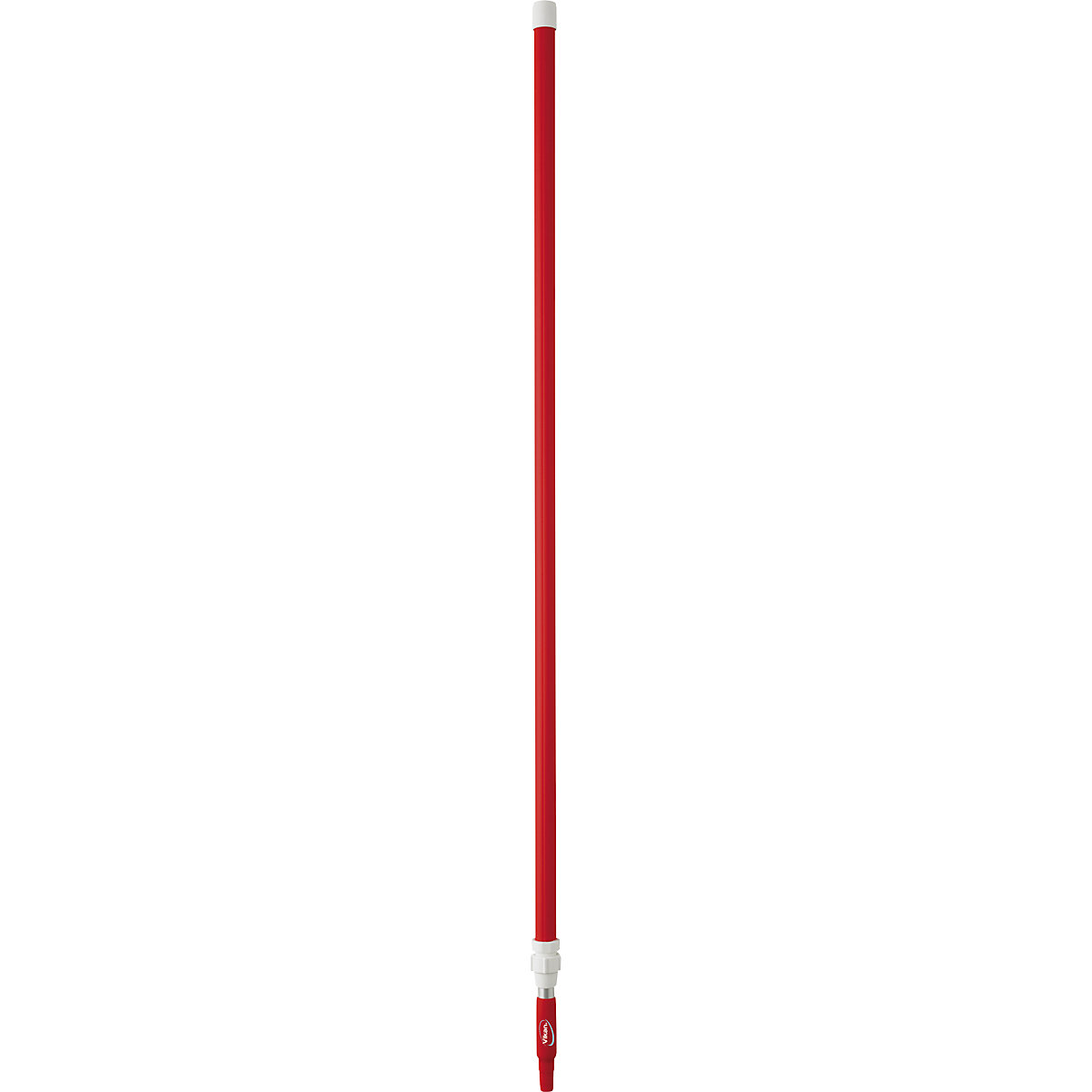 Cabo telescópico, ergonómico – Vikan, Ø 32 mm, comprimento 1575 mm – 2780 mm, embalagem de 5 unid., vermelho-0