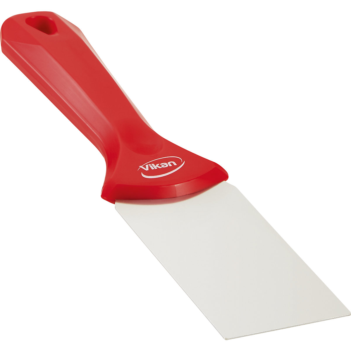 Raspador manual com lâmina de aço inoxidável – Vikan, largura 50 mm, embalagem de 10 unid., vermelho-0