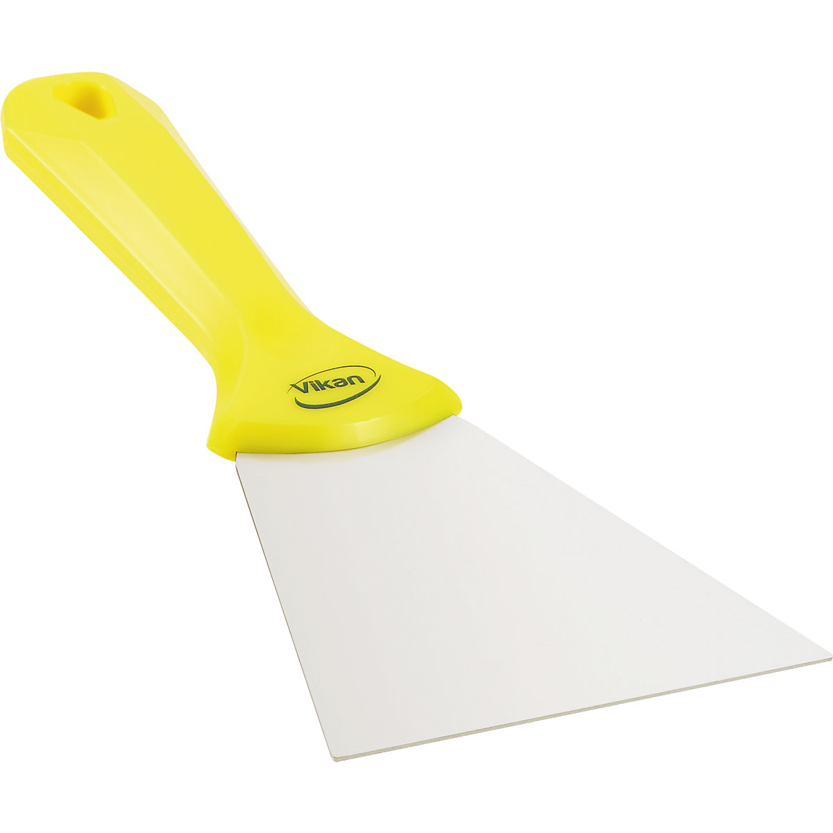 Raspador manual com lâmina de aço inoxidável – Vikan, largura 100 mm, embalagem de 10 unid., amarelo-0