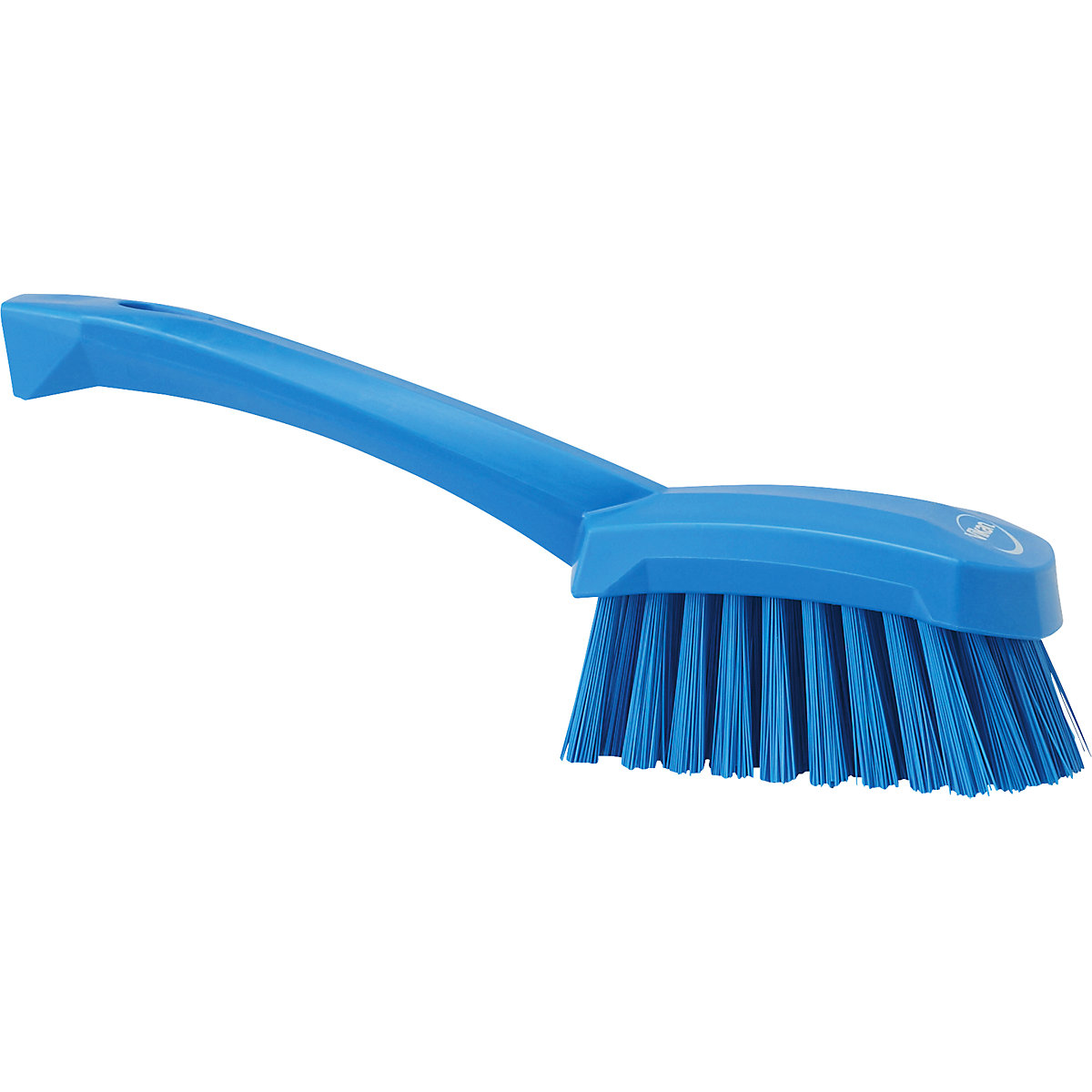 Escova manual com cabo curto – Vikan, dura, embalagem de 10 unid., azul-0