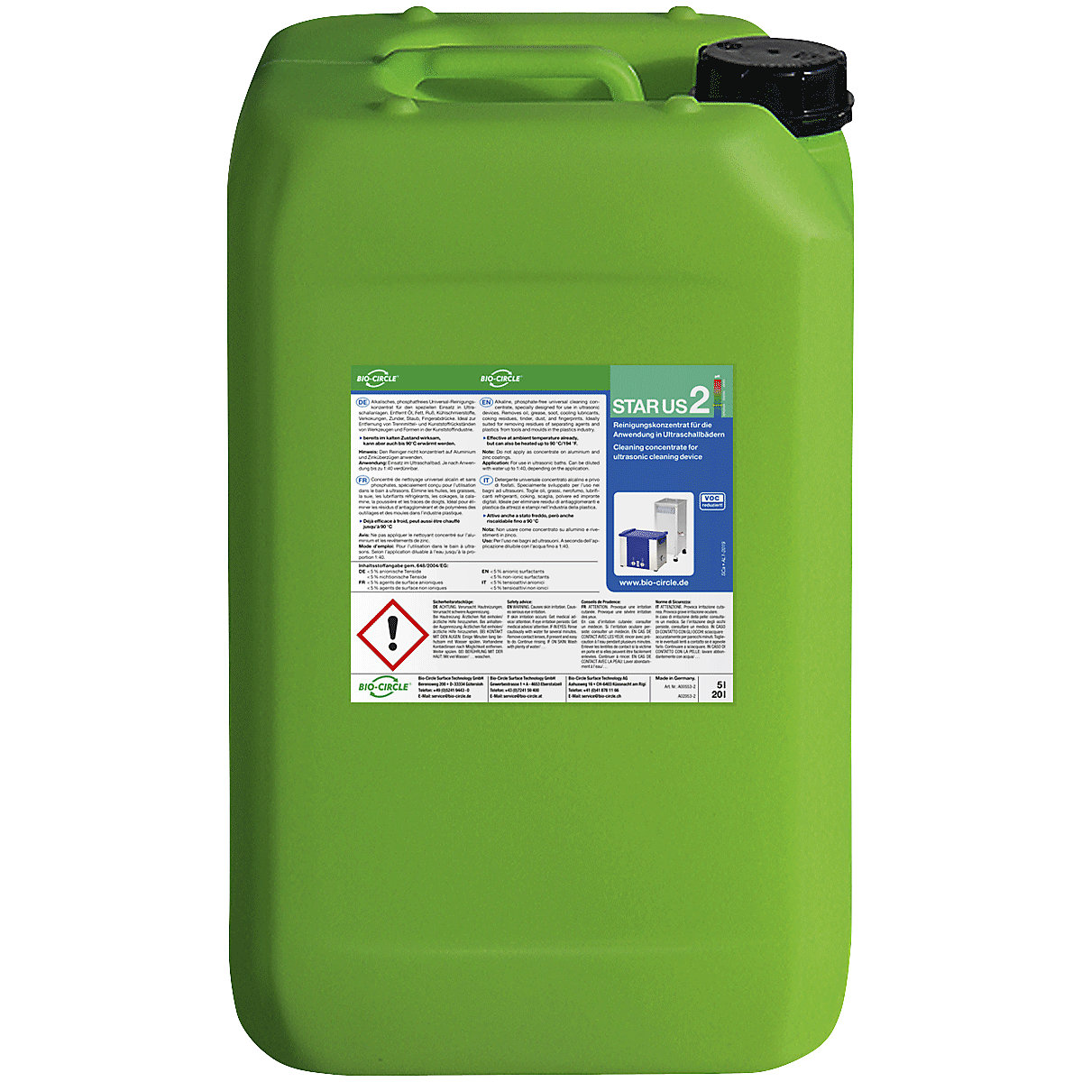 Detergente para limpeza ultrassónica STAR US 2 – Bio-Circle