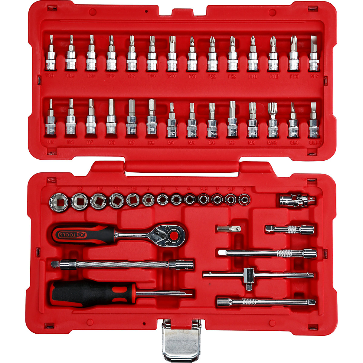 Set di chiavi a bussola da 1/4'' CHROMEplus – KS Tools (Foto prodotto 5)-4