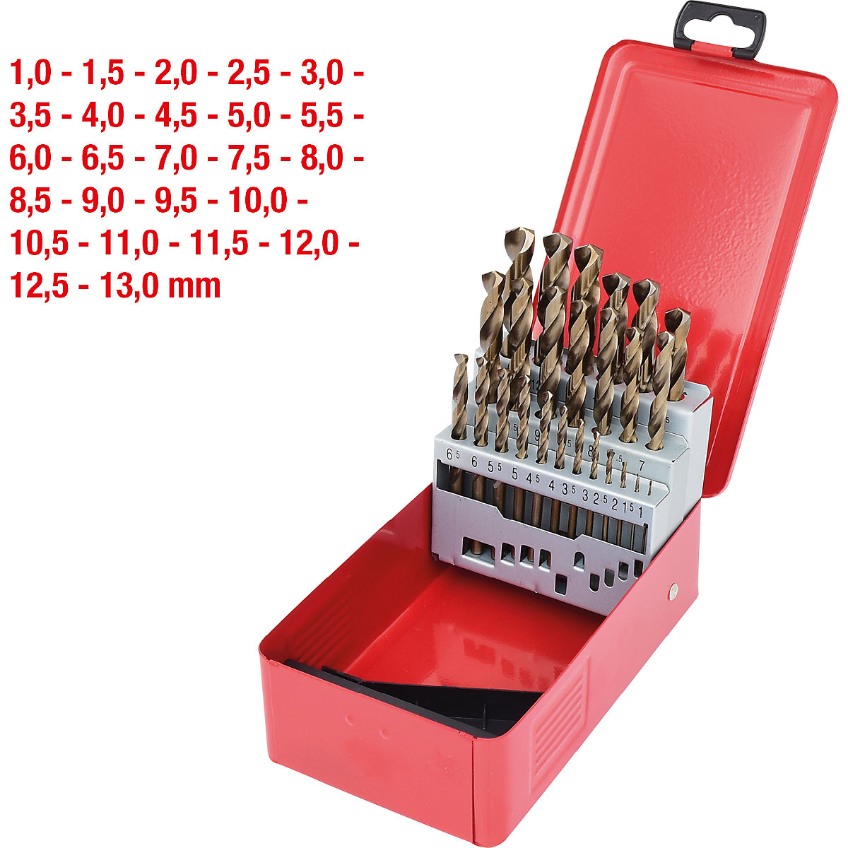 Set di punte elicoidali HSS-G Co 5 – KS Tools (Foto prodotto 2)-1