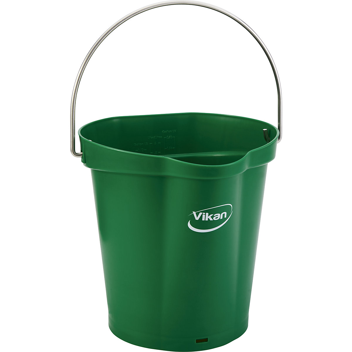 Cubo, apto para alimentos – Vikan, capacidad 6 l, UE 5 unid., verde-0