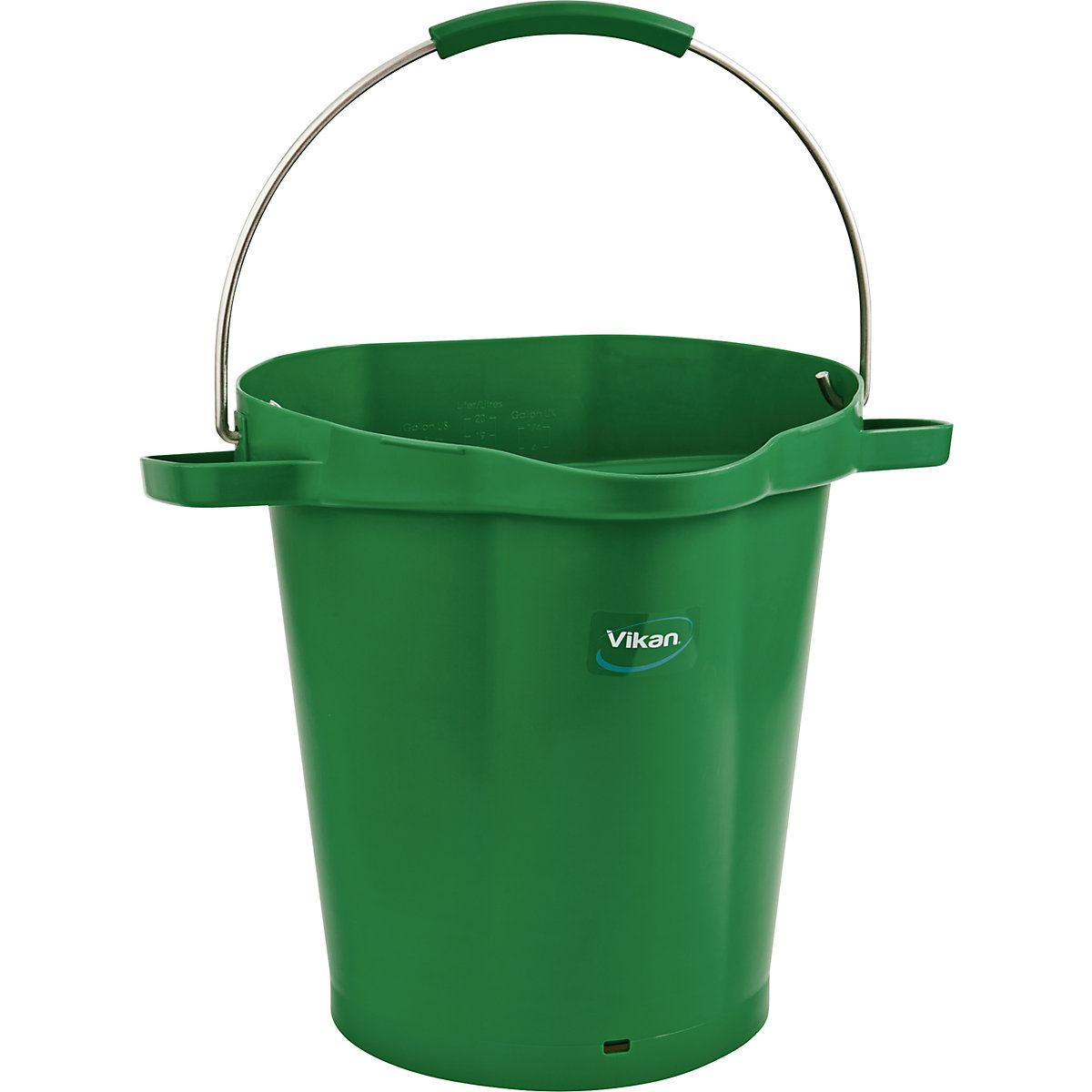 Cubo, apto para alimentos – Vikan, capacidad 20 l, UE 5 unid., verde-0