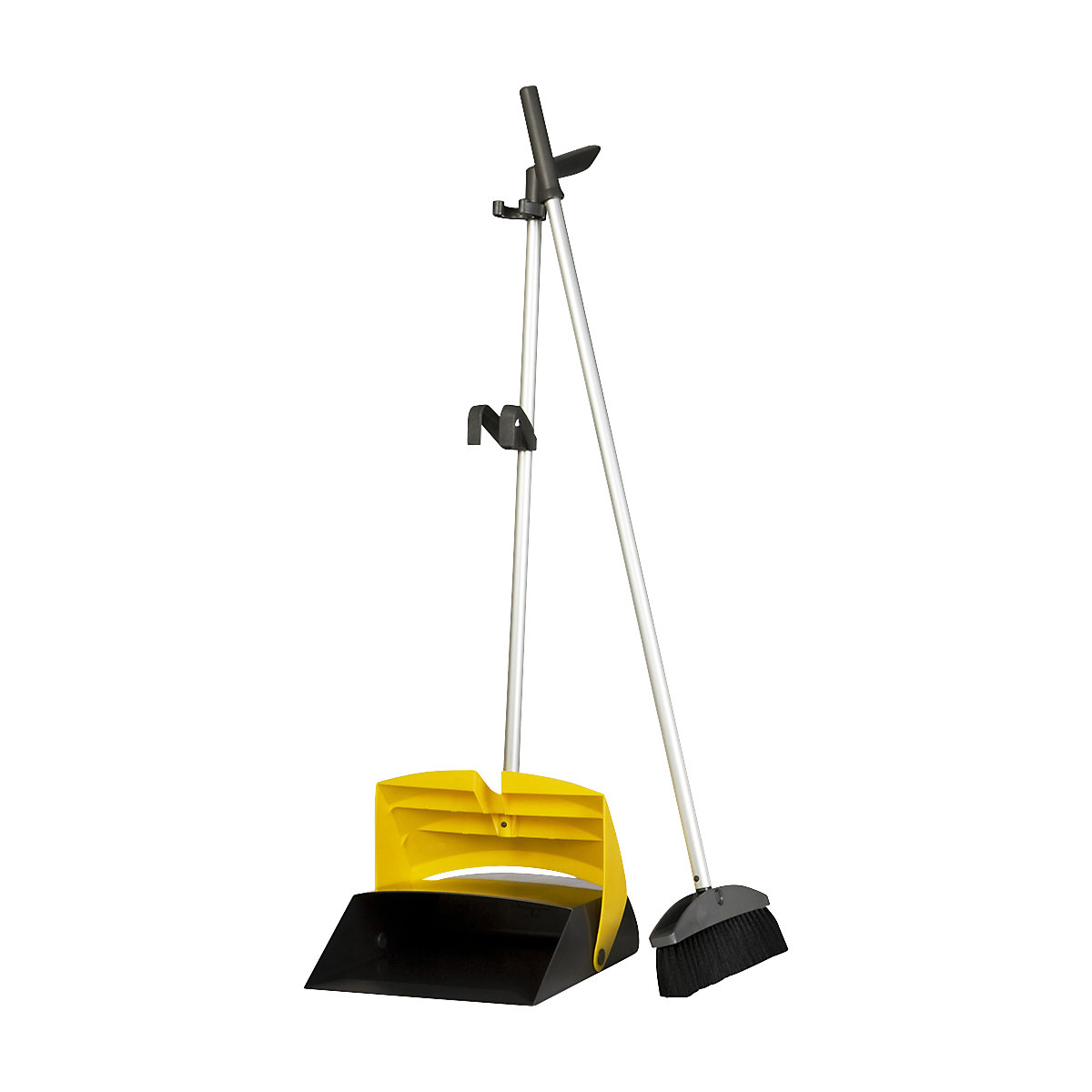Juego de barrido – Vermop, escoba y recogedor, antracita y amarillo-0