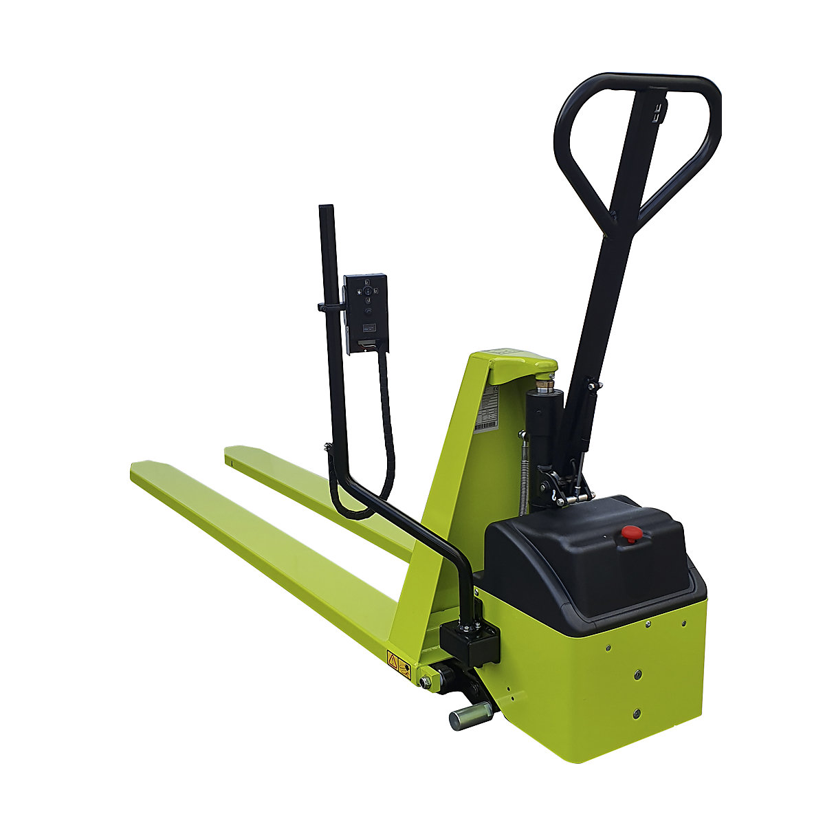 Cărucior elevator cu furci tip foarfece, electro-hidraulic cu ajustare de nivel – Pramac (Imagine produs 3)-2