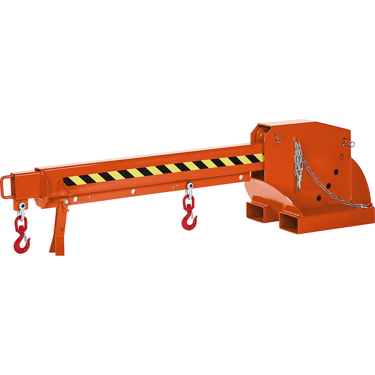 Stivuitor telescopic – eurokraft pro, reglare a înălțimii în 5 trepte, capacitate portantă 1250 – 8000 kg, roșu-portocaliu-0