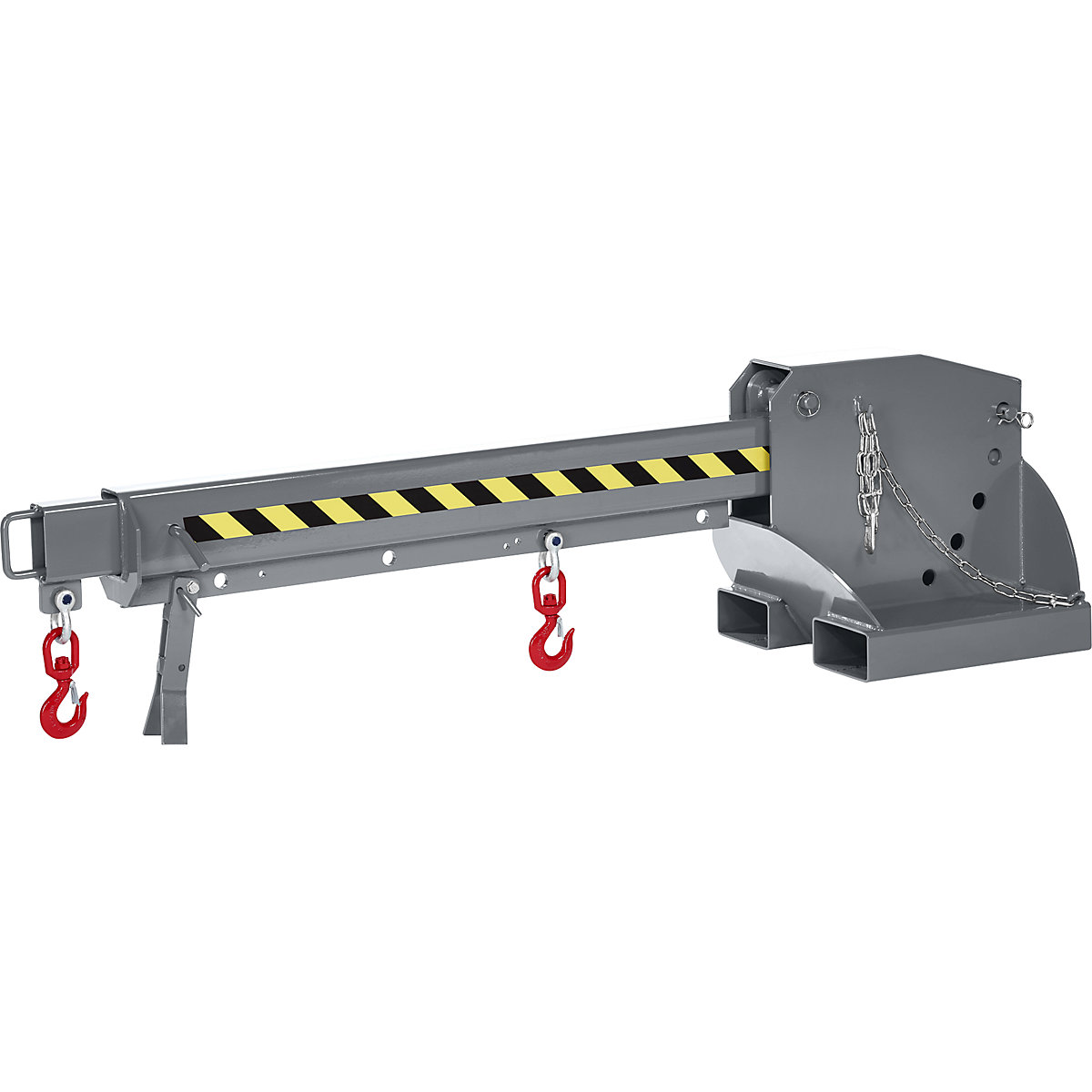 Stivuitor telescopic – eurokraft pro, reglare a înălțimii în 5 trepte, capacitate portantă 1250 – 8000 kg, gri șobolan-0