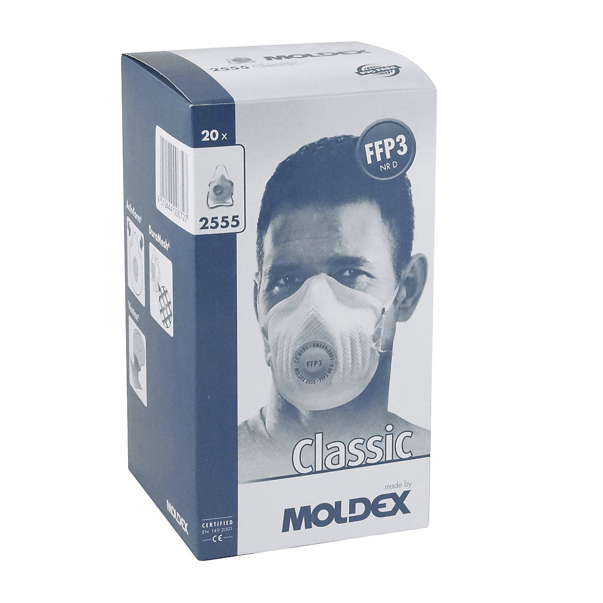 Masque de protection respiratoire FFP3 NR D avec clapet d'expiration – MOLDEX (Illustration du produit 2)-1