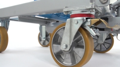Zdvižný stolový vozík s dvojitými nůžkami – eurokraft pro (Obrázek výrobku 3)-2