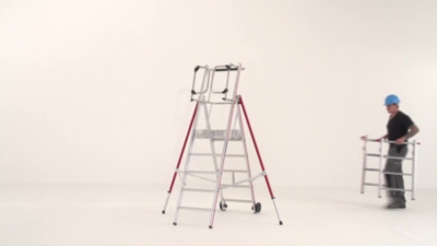 Hliníkový plošinový rebrík – HYMER (Zobrazenie produktu 3)-2