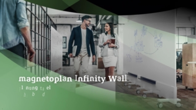 Ścianka Infinity Wall, mobilna – magnetoplan (Zdjęcie produktu 12)-11