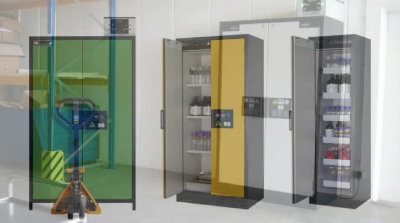 Fire resistant cupboard with folding doors for hazardous goods type 90 – asecos (Product illustration 4)-3