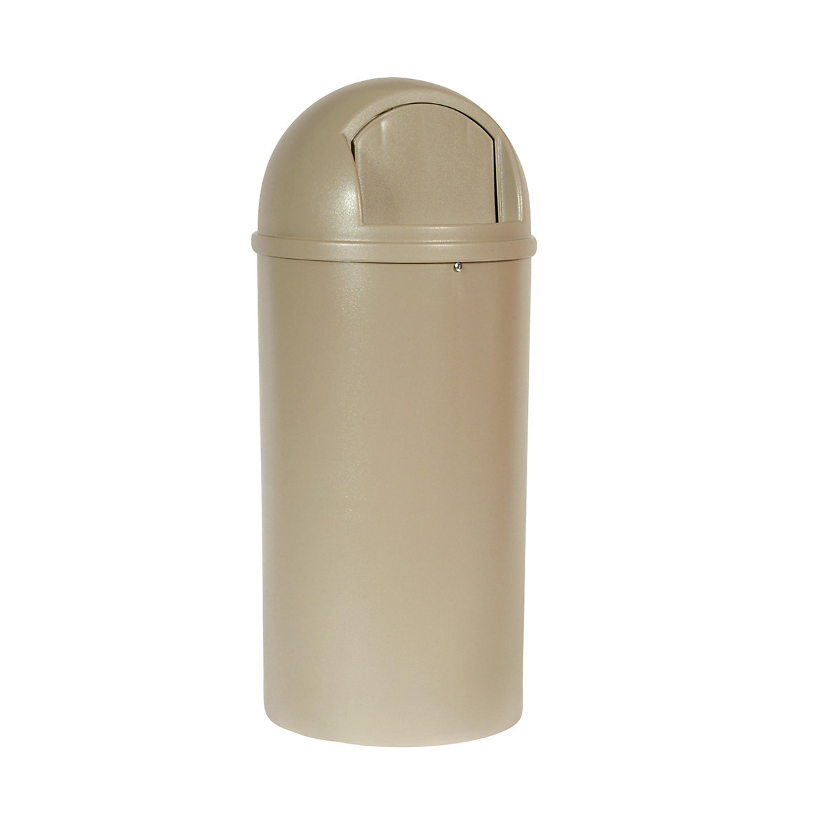 Posuda za otpad (PE), sprječava širenje vatre – Rubbermaid, volumen 80 l, VxØ 1070 x 455 mm, u bež boji-0
