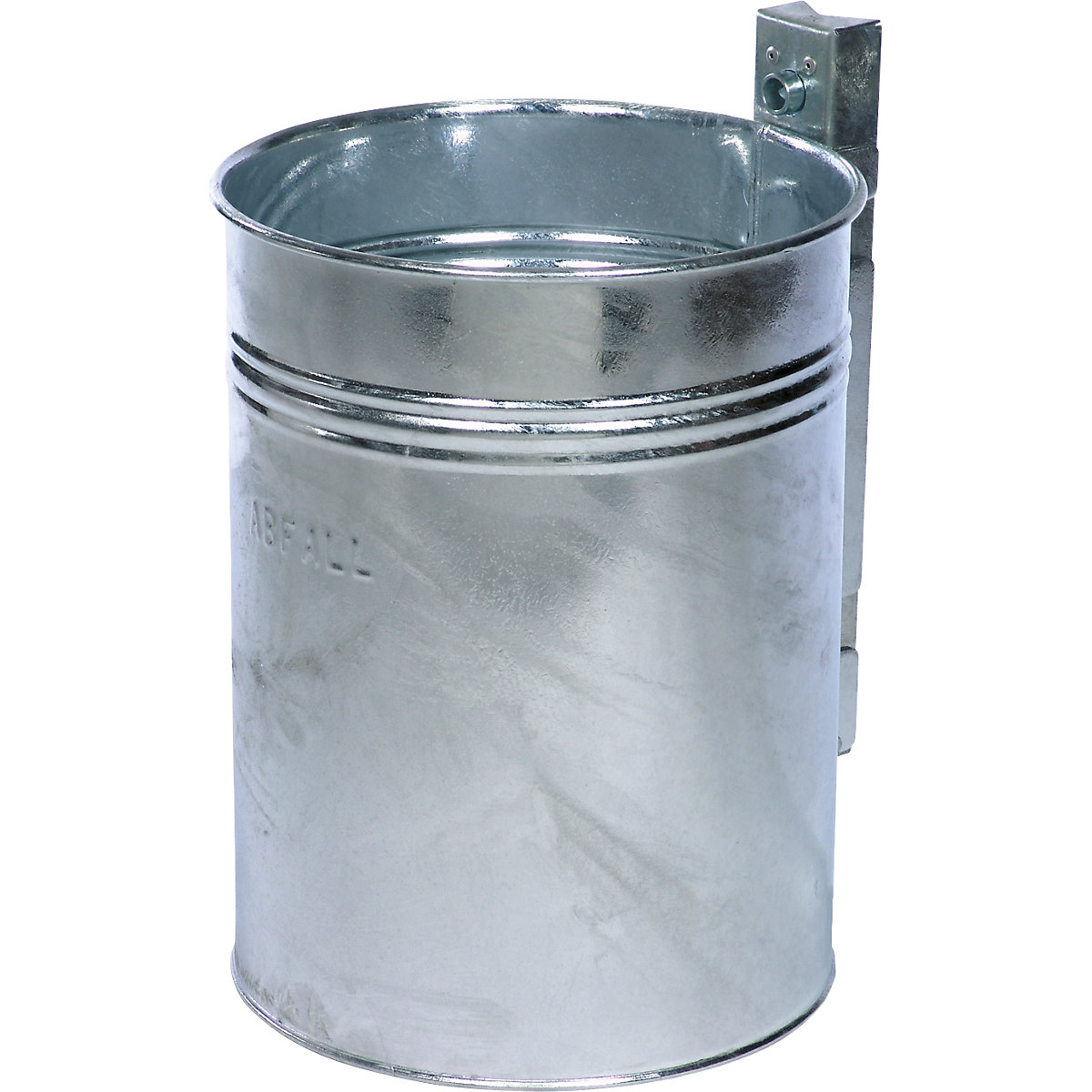 Spremnik za otpad za vanjsko područje, volumen 35 l, VxØ 430 x 330 mm, vruće pocinčana izvedba-0