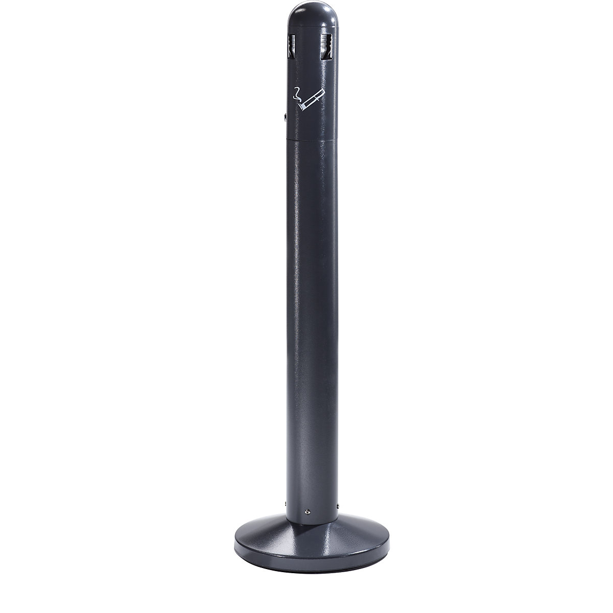 Stupičasta pepeljara od čeličnog lima – Probbax, volumen 3 l, u antracit boji, VxŠxD 1065 x 300 x 300 mm-0