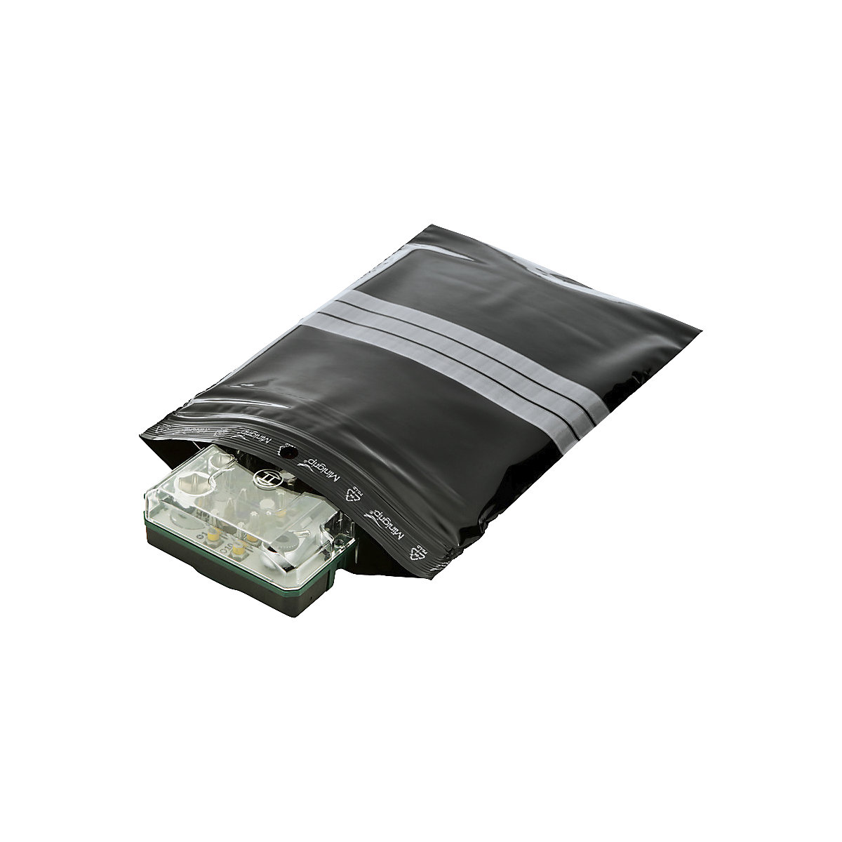 Premium Druckverschlussbeutel schwarz (Produktabbildung 3)-2