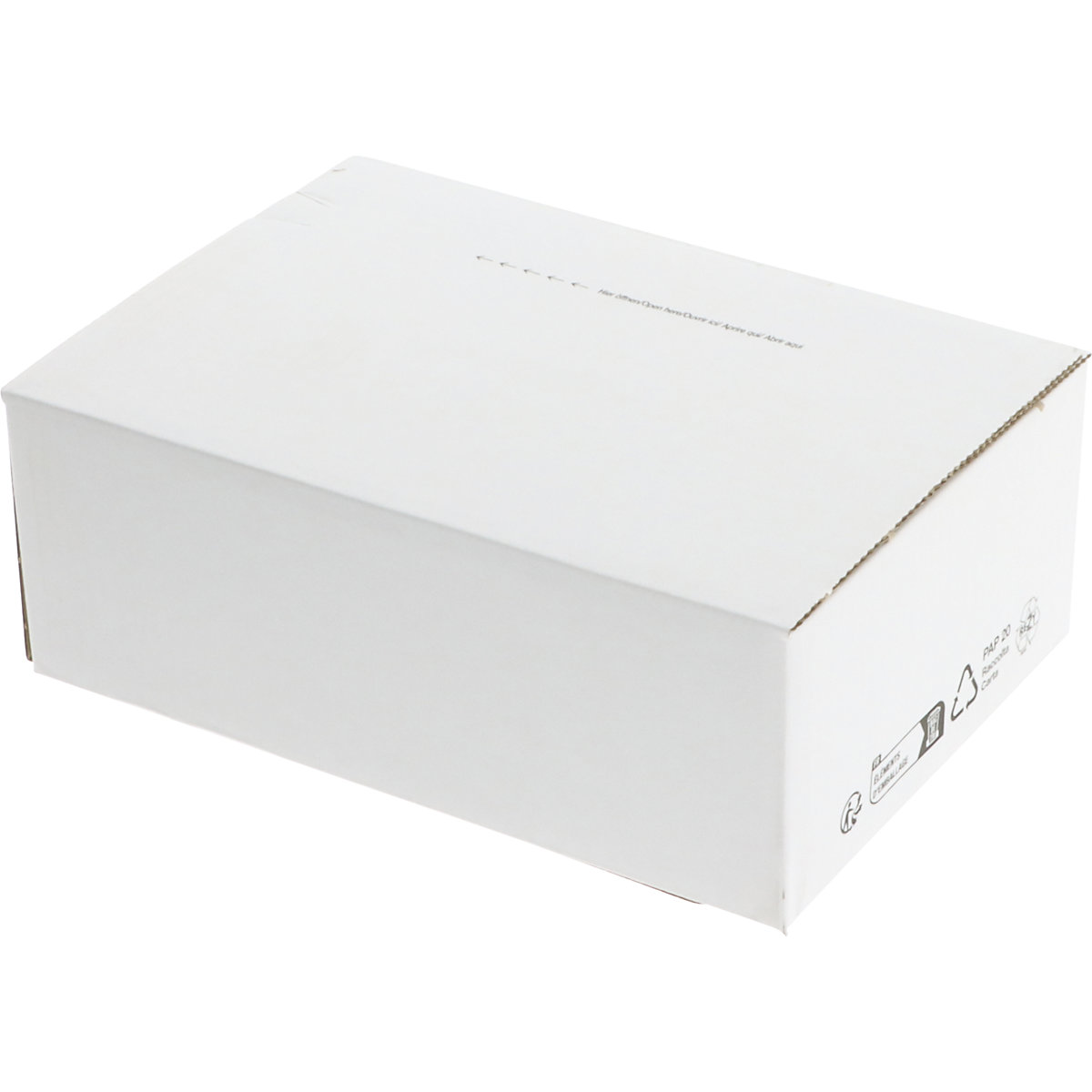 Speedbox Karton weiß ratioform flow (Produktabbildung 3)-2