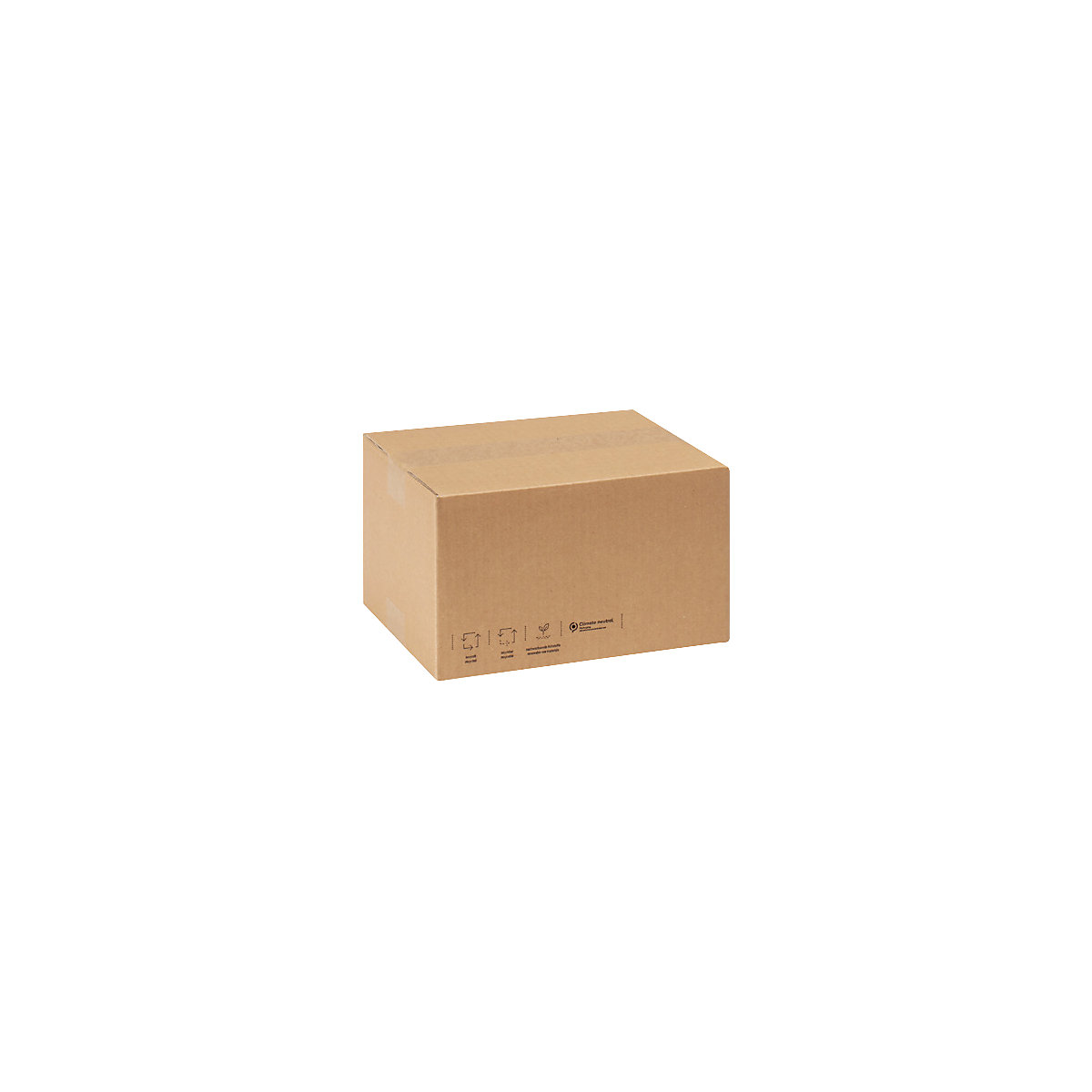 Wellpapp-Faltkarton 100 % Recyclingmaterial ratioform