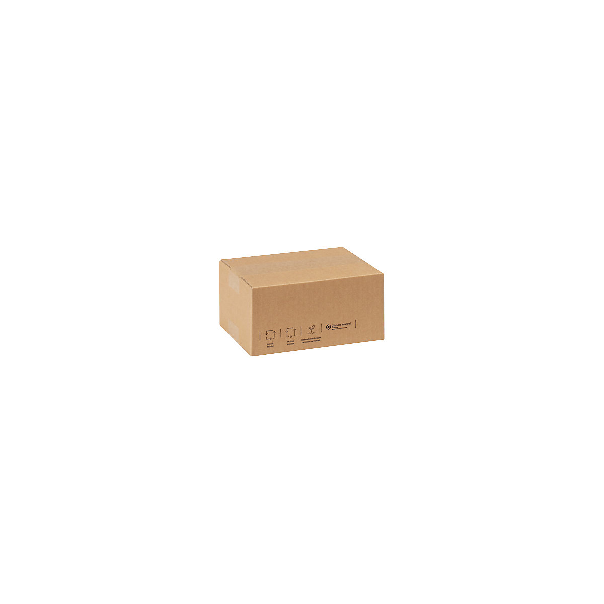 Wellpapp-Faltkarton 100 % Recyclingmaterial ratioform
