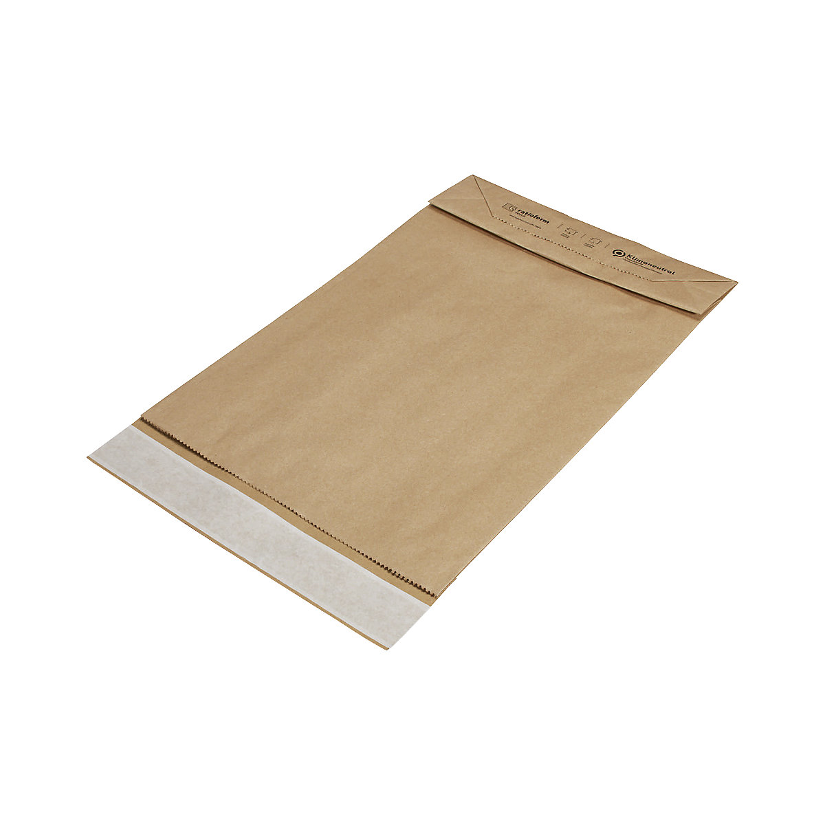 Faltentasche 100 % Recyclingpapier ratioform terra
