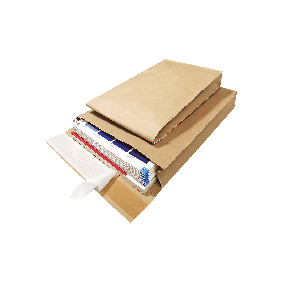 Faltentasche Kraftpapier (Produktabbildung 2)-1