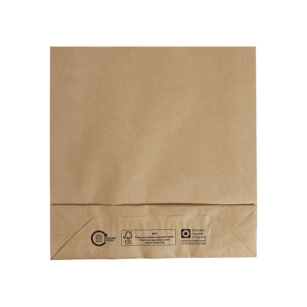 Faltentasche Kraftpapier (Produktabbildung 3)-2