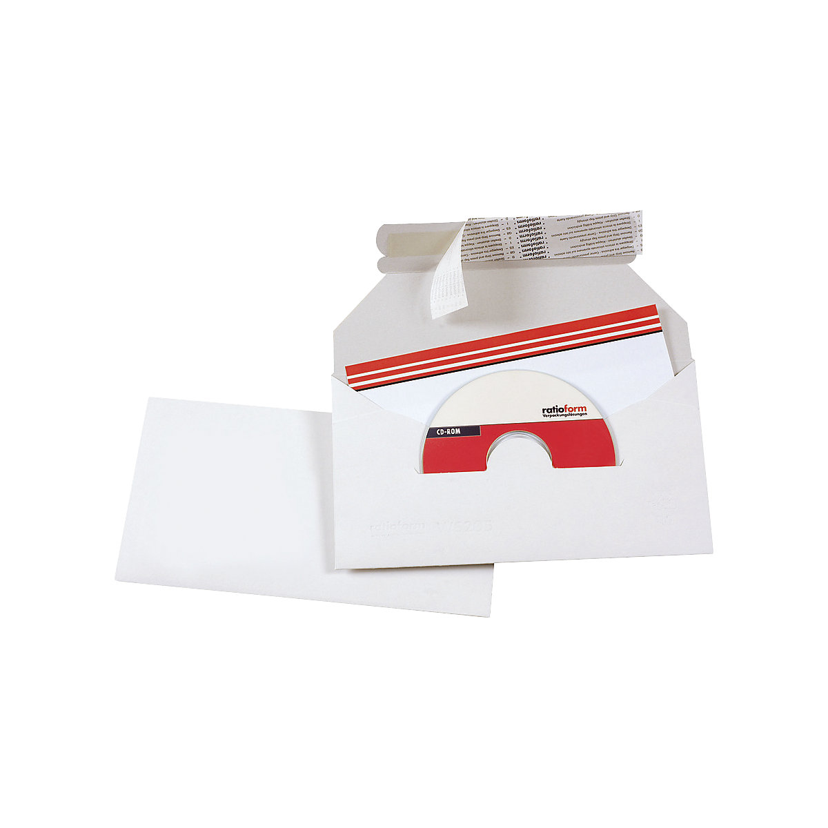 Versandtasche Printstar weiß ratioform (Produktabbildung 2)-1