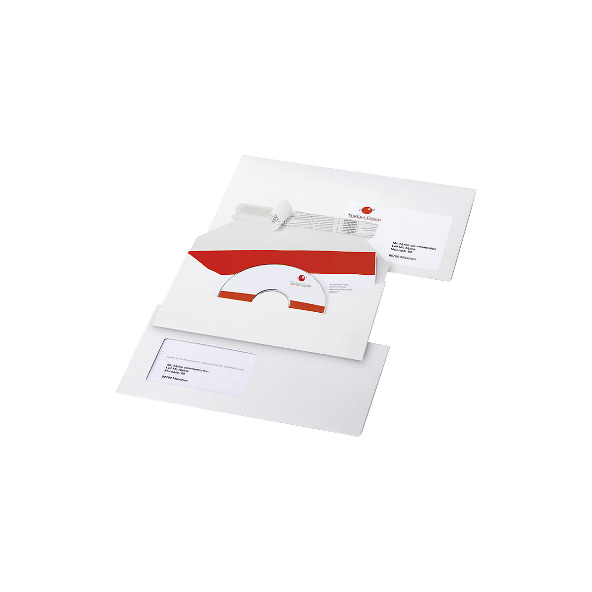 Versandtasche Printstar weiß ratioform (Produktabbildung 3)-2