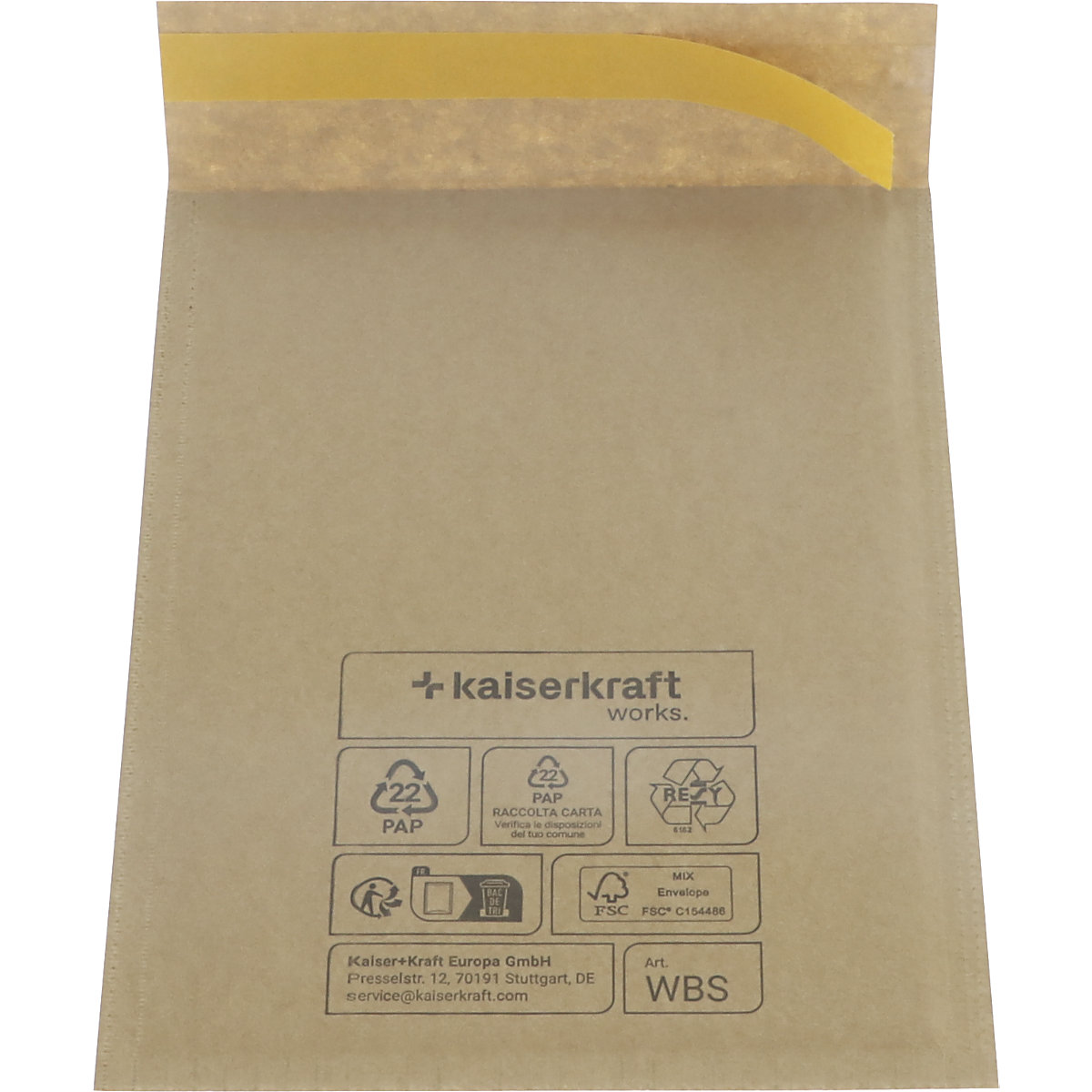 Versandtasche Wavebag™ Strong ratioform terra (Produktabbildung 4)-3