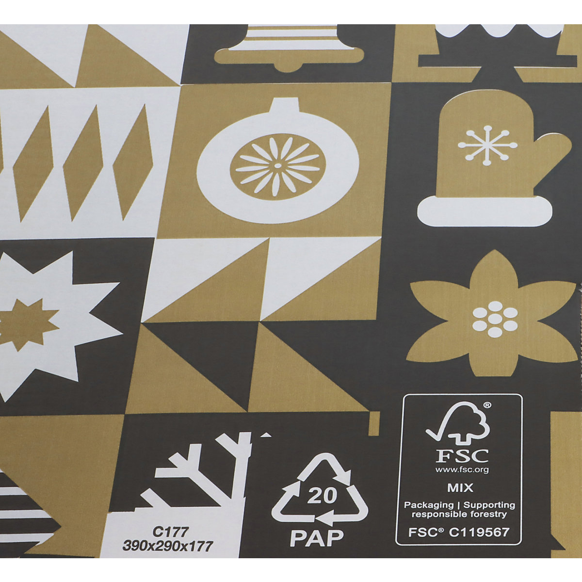 Geschenkbox Christmas Pattern ratioform (Produktabbildung 4)-3