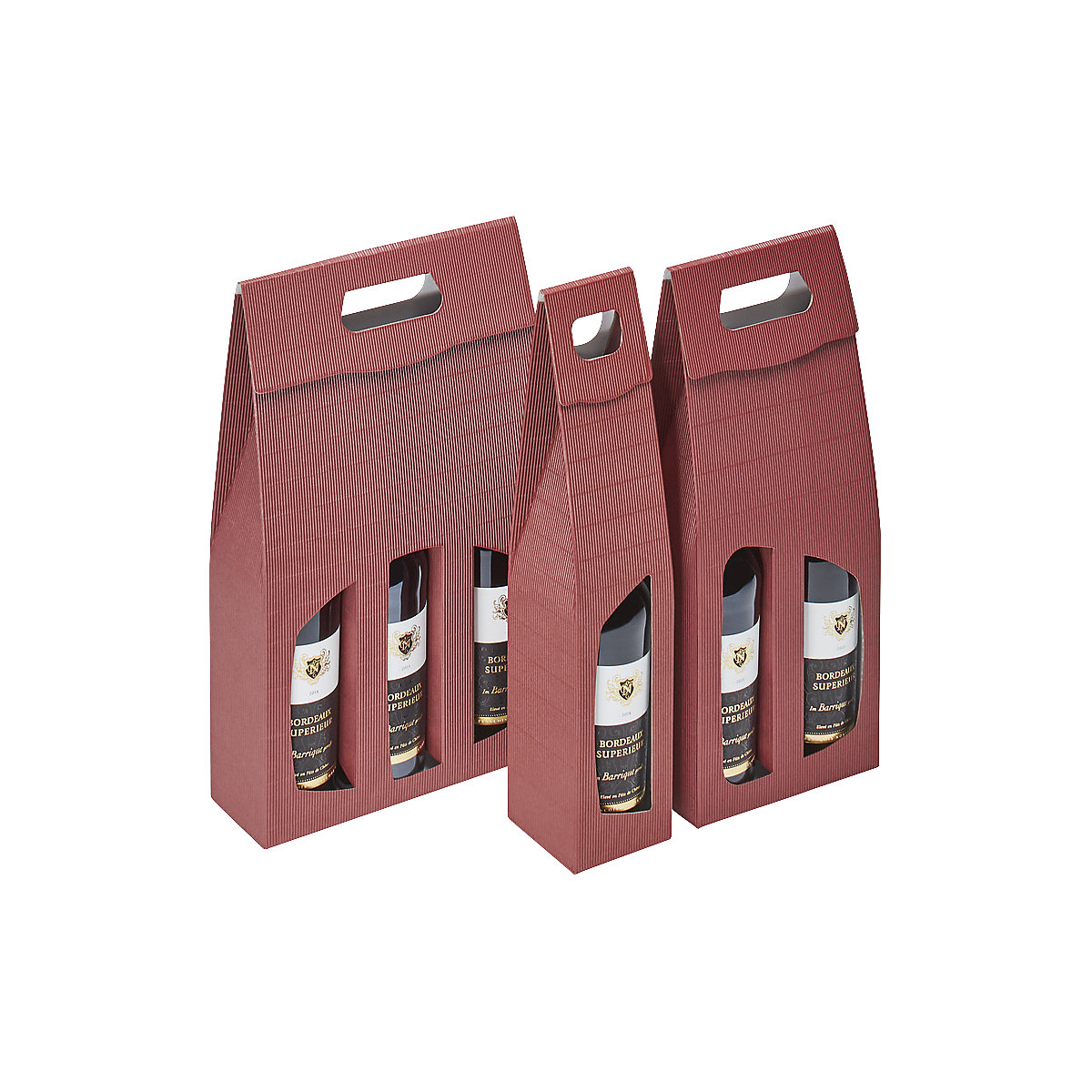 Flaschen-Geschenkträger mit Tragegriff ratioform (Produktabbildung 3)-2