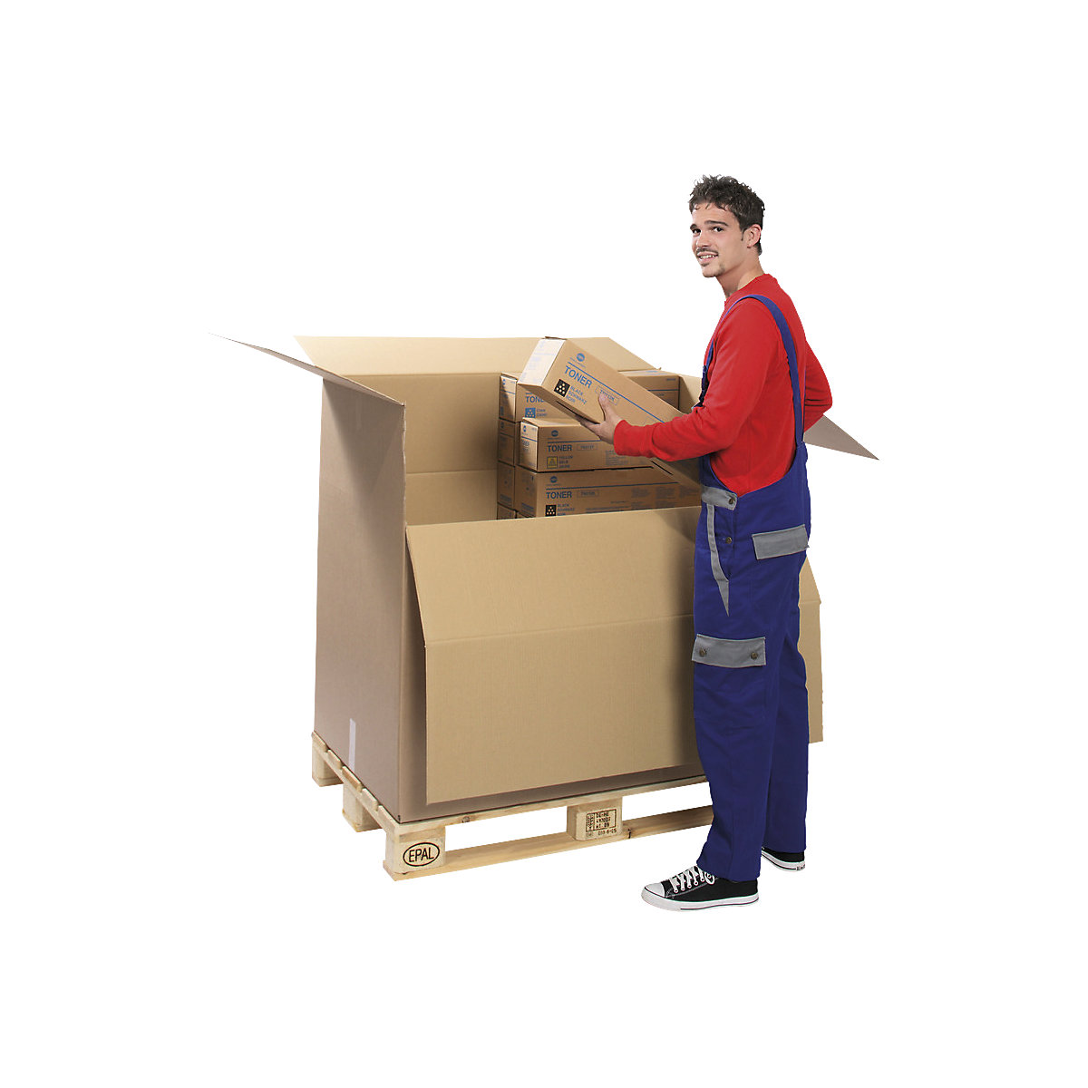 Palettencontainer mit Ladeklappe ratioform (Produktabbildung 2)-1