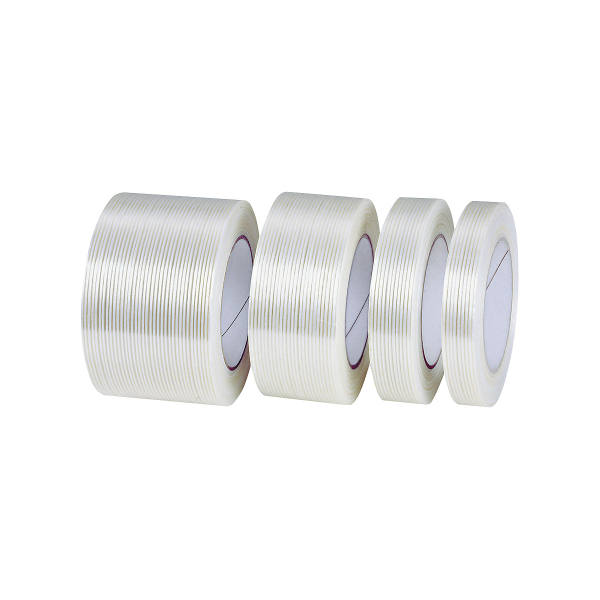 Filamentband, glasfaserverstärkt, VE 6 Rollen, transparent, Bandbreite 25 mm, ab 18 VE-1