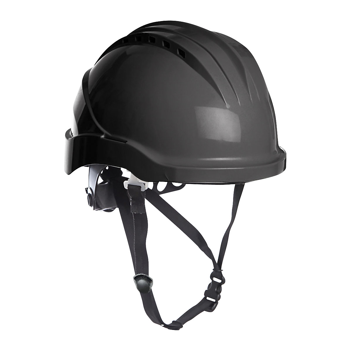 Capacete de proteção de 6 pontos Curro – Leipold+Döhle, com fecho rotativo e correia do queixo, preto-0