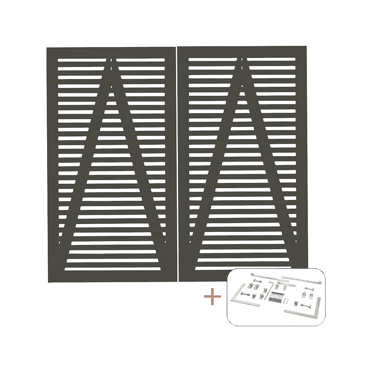 Tokyo dvojkrídlová brána vrát. kovania