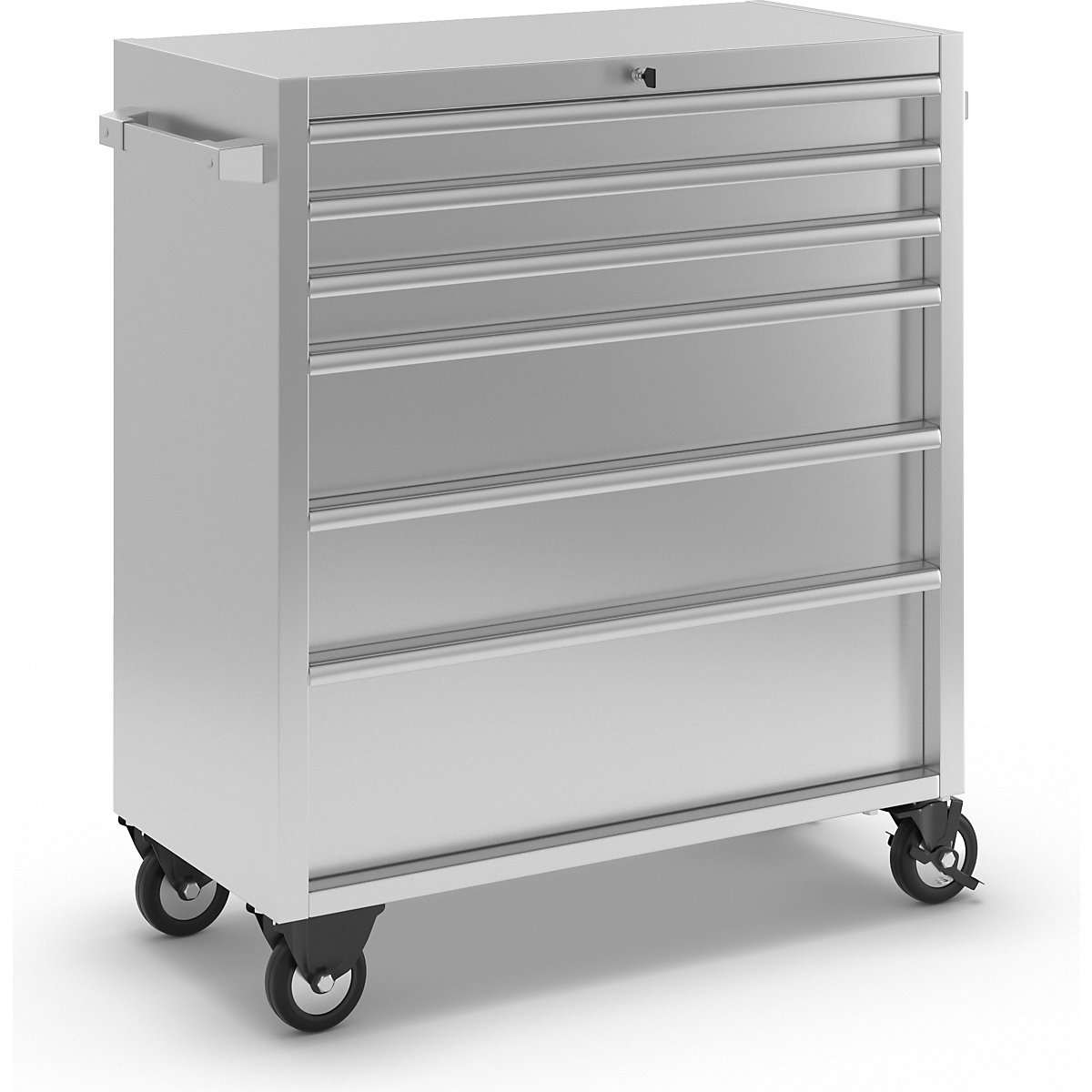 Zásuvkový vozík z ušlechtilé oceli