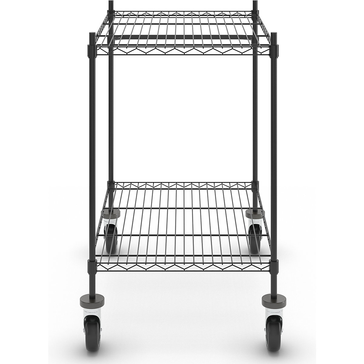 Stolový vozík z drátěné mřížky, černý (Obrázek výrobku 2)-1