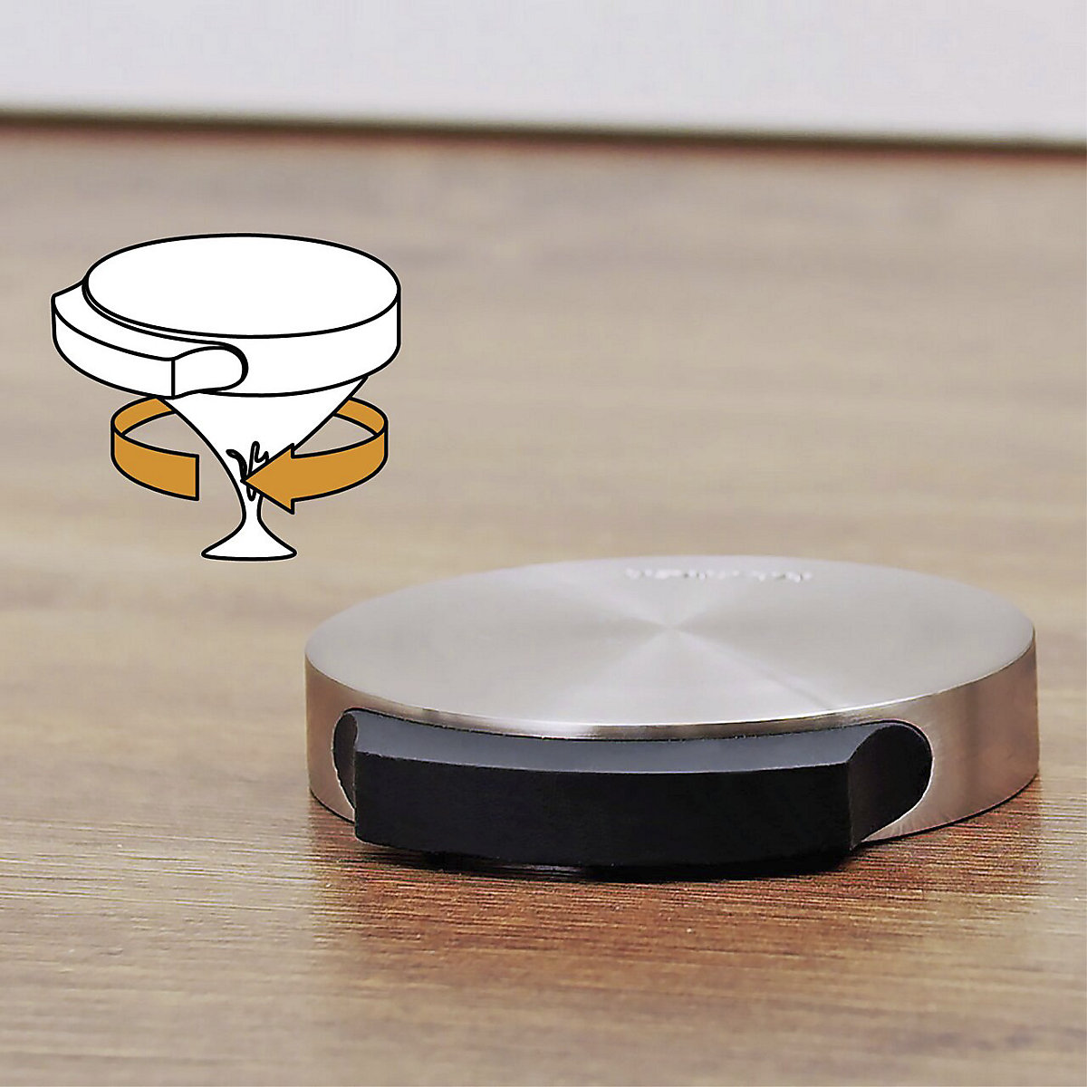 Elegantní dveřní zarážka, montáž na podlahu – Wagner (Obrázek výrobku 6)-5