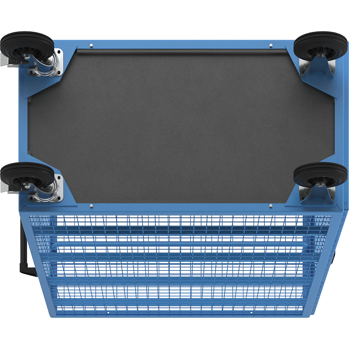 Mriežkový policový vozík – eurokraft pro (Zobrazenie produktu 2)-1