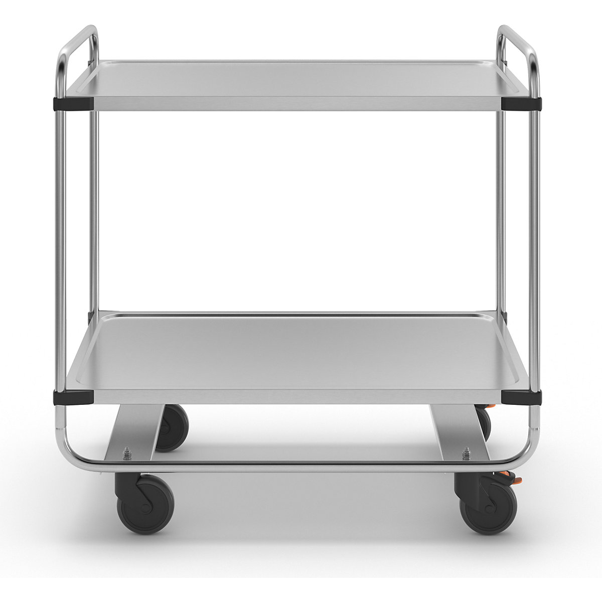 Servírovací vozík z ušľachtilej ocele, zmontovaný (Zobrazenie produktu 5)-4