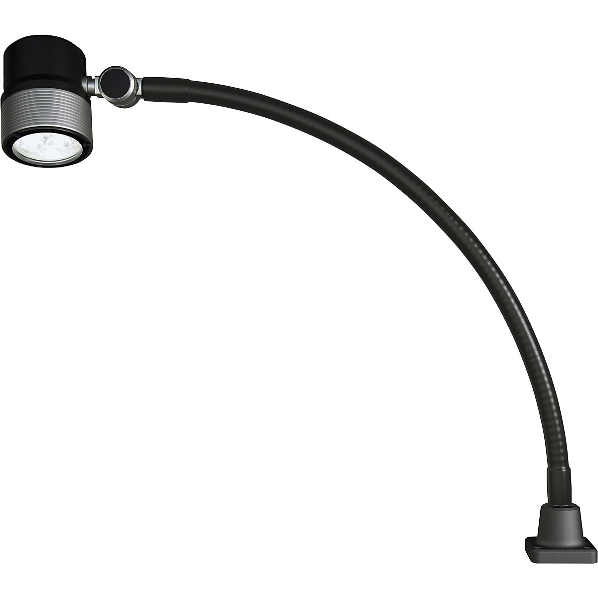 LED strojové svietidlo s flexibilným ramenom - Waldmann