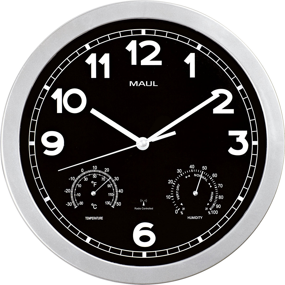 Nástenné hodiny MAULdrive, Ø 300 mm – MAUL