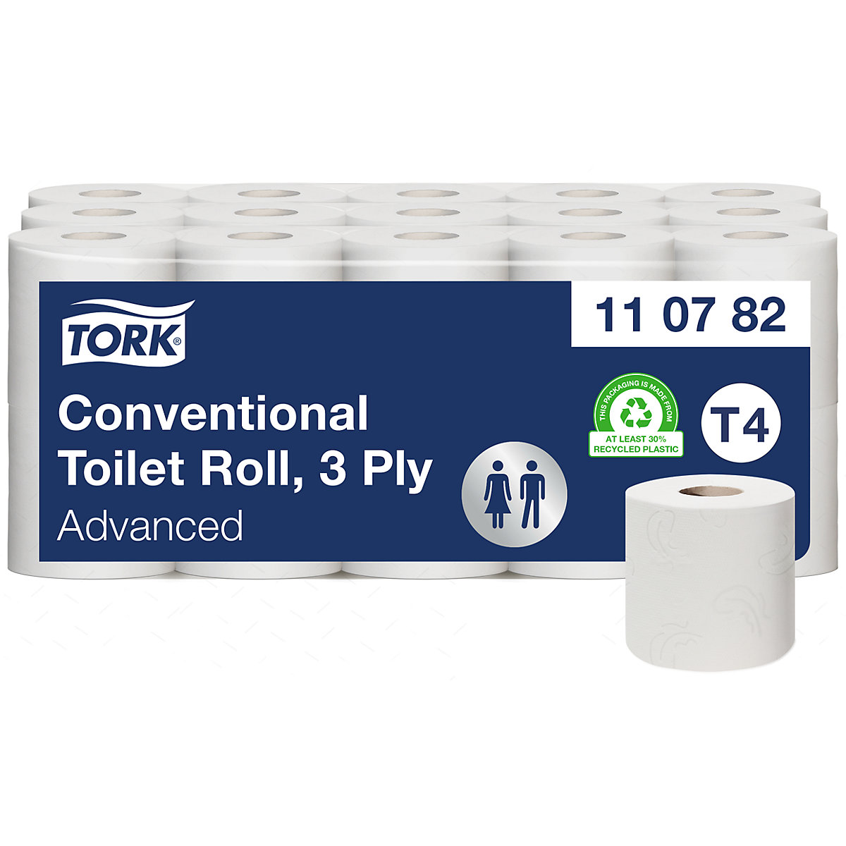 Toaletný papier v malých kotúčoch, kotúč pre domácnosť - TORK