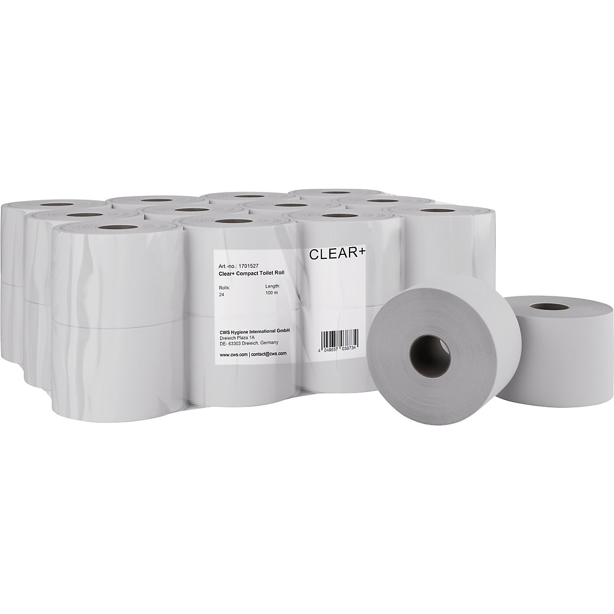 Toilettenpapier Kompakt-Rollen Clear+ CWS