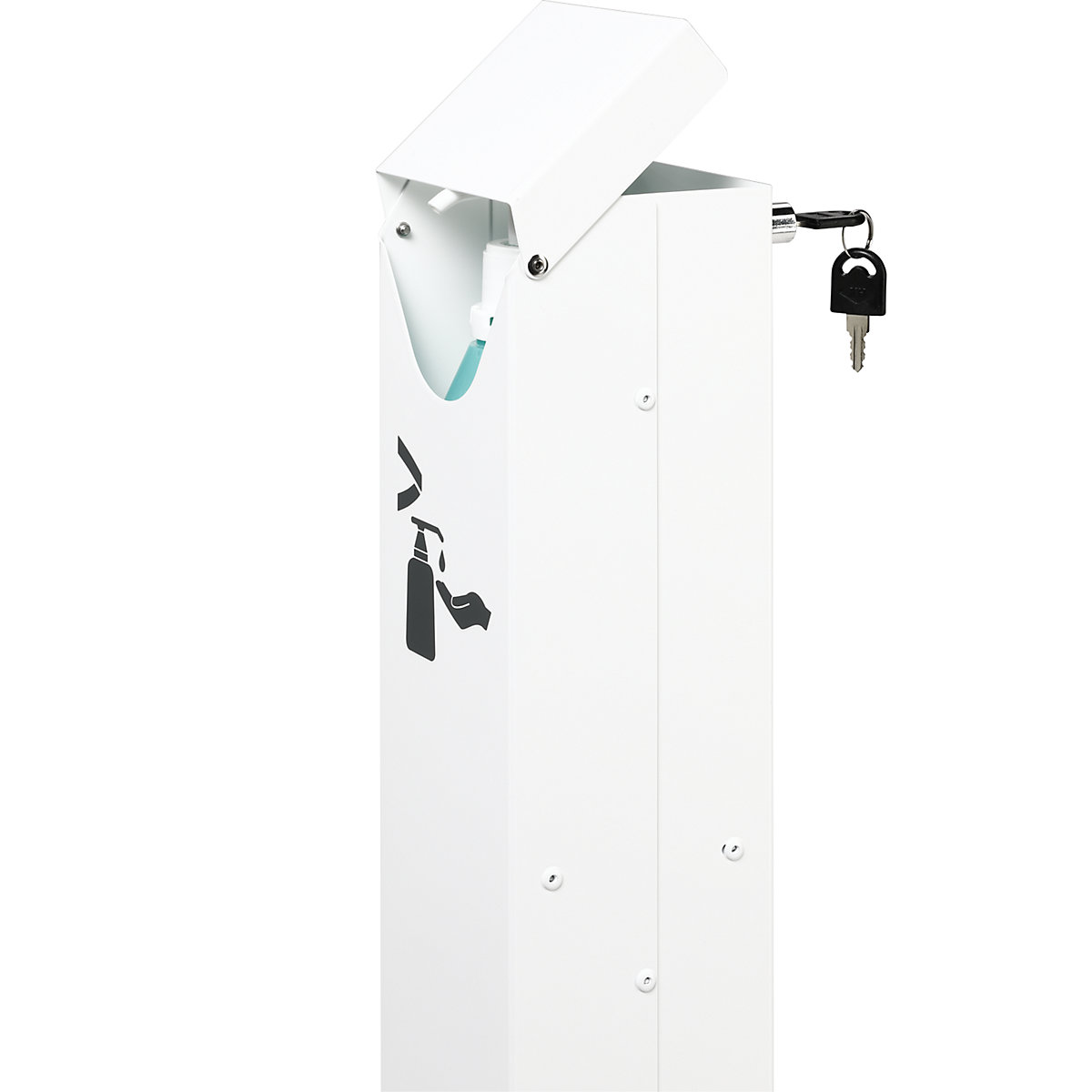 Pedal operated hand disinfectant/soap dispenser column – VAR (Product illustration 2)-1
