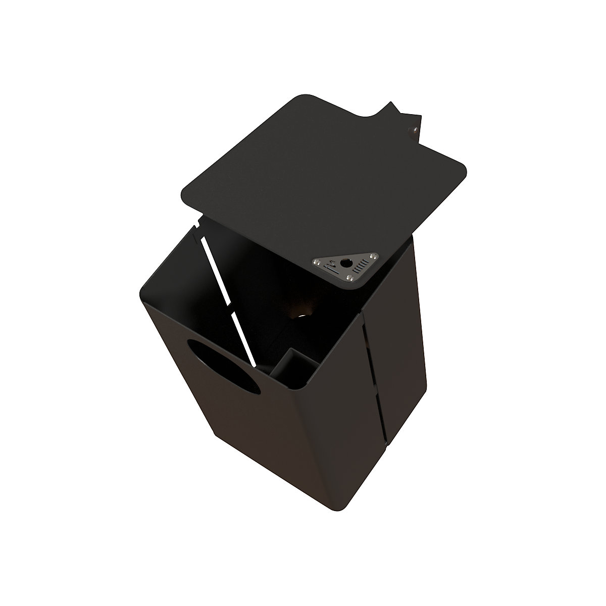 Outdoor waste collector with ashtray (Product illustration 2)-1