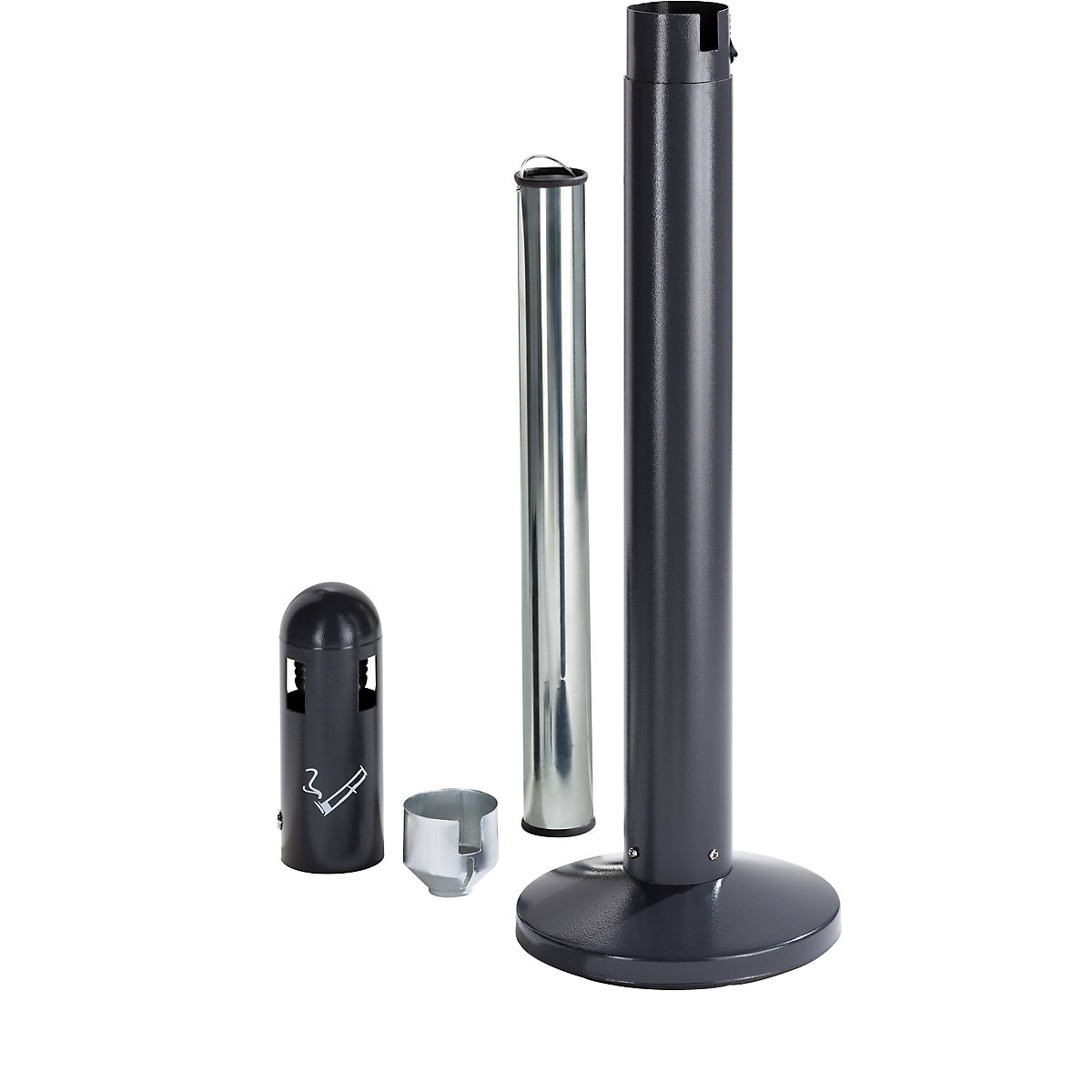 Ashtray column made of sheet steel (Product illustration 2)-1
